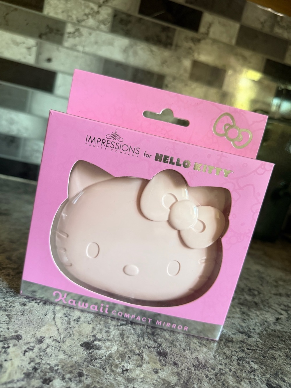Impressions Hello Kitty Pink Kawaii Compact Mirror